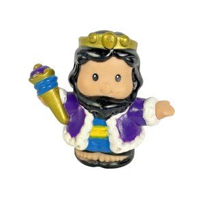 Fisher Price Toddler Little People Lil Kingdom Black Hair Castle Prince King Toy